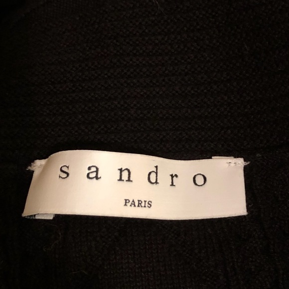 Sandro Paris Black Knit Stretch Skirt - Picture 4 of 6
